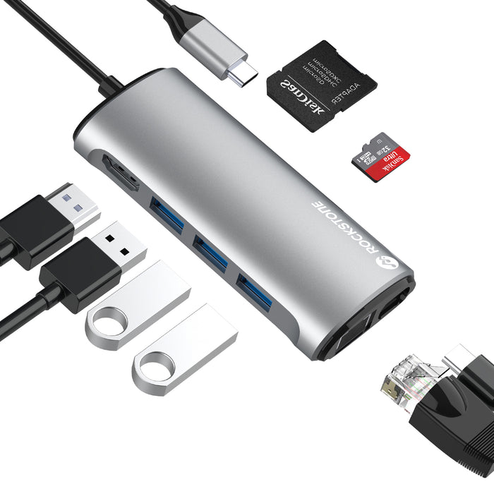 Rockstone USB-C 8-in-1 Hub