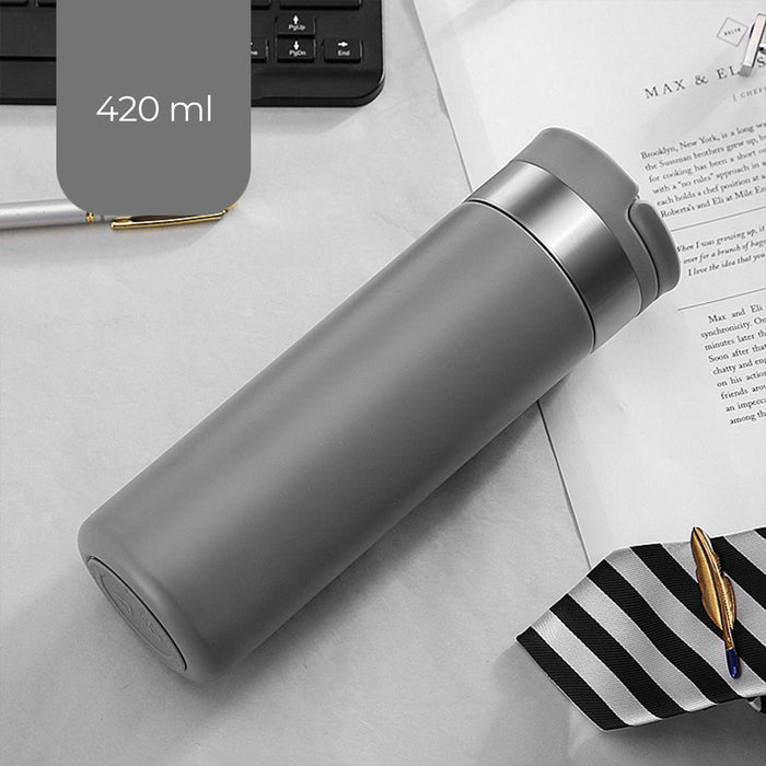 4 pcs Thermos Water Bottle with Phone Stand and Mirror