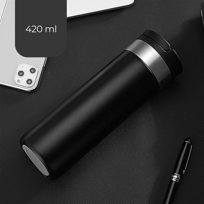 2 pcs Thermos Water Bottle with Phone Stand and Mirror