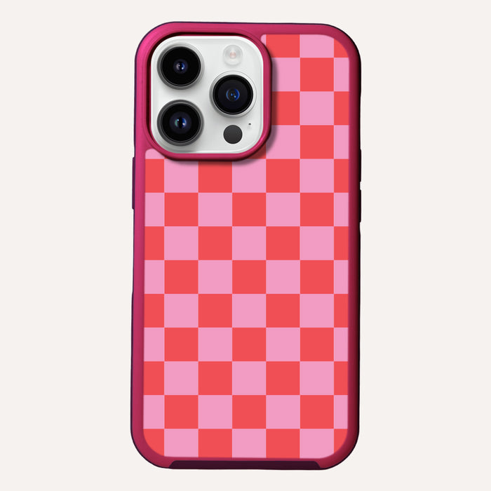 Checkerboard Pink by Henvy