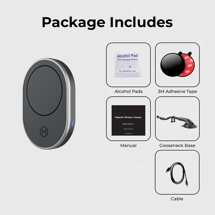 MagSafe Wireless Car Charger Gooseneck Mount (Version 2.0)