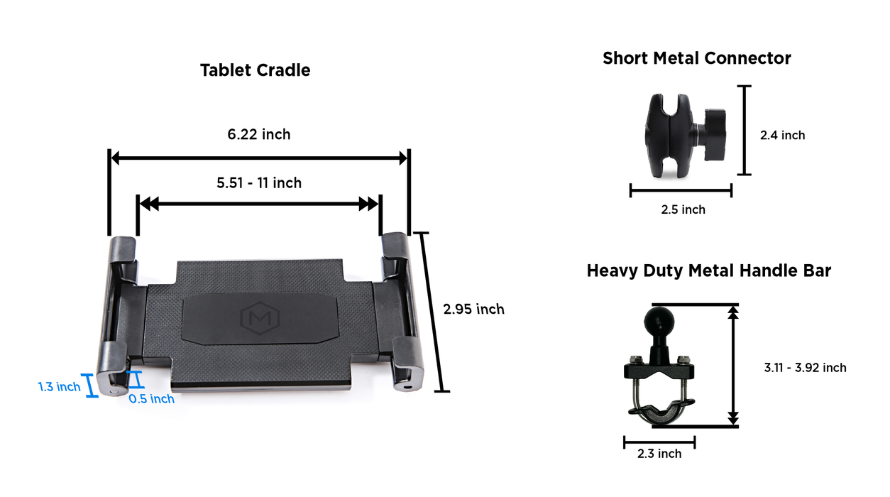 Mighty Mount™ Heavy Duty Handlebar Mount for Phone, Tablet and iPad