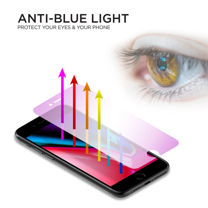 iPhone 7 Plus / 8 Plus - Anti-Blue Light Tempered Glass - Screen Patrol (BULK ONLY)