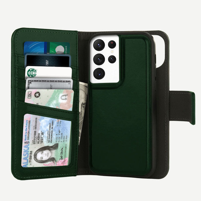 Samsung Galaxy S22 Ultra Wallet Case - 5th Ave - Green