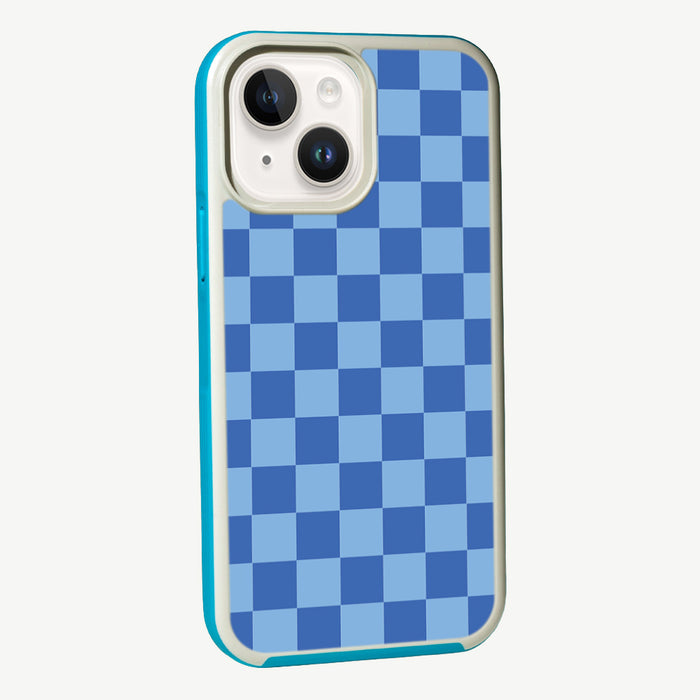 Blue Checkerboard Design by Henvy
