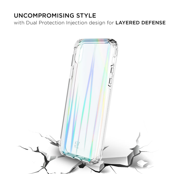 Prisma Swirled Iridescent Clear Tough Case - iPhone XR (BULK PACKAGING)