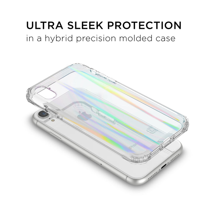 Prisma Swirled Iridescent Clear Tough Case - iPhone XR