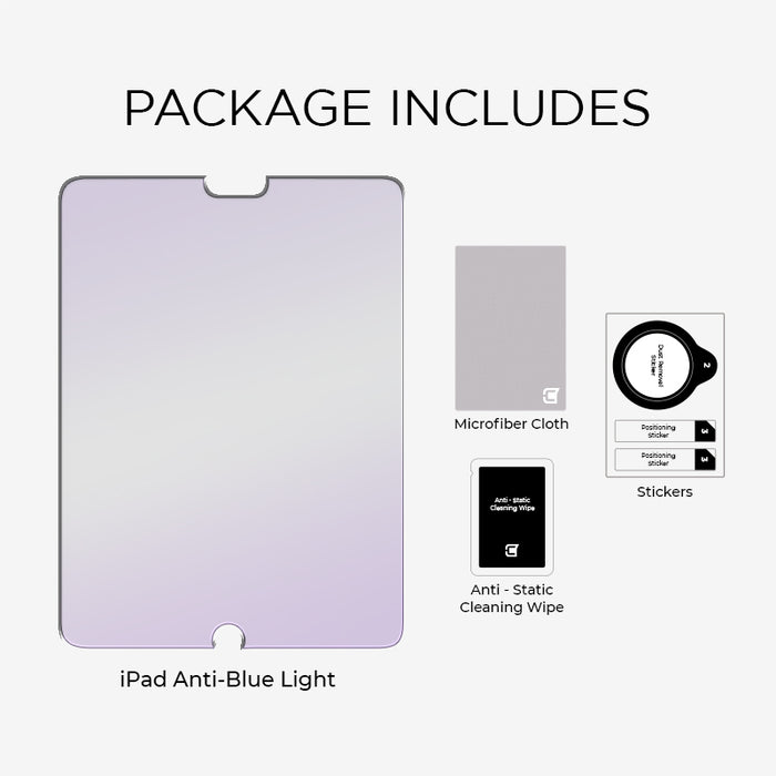 iPad Air 1 & 2/ Pro 9.7/ iPad 5th & 6th Gen - Anti-Blue Light Tempered Glass Screen Patrol