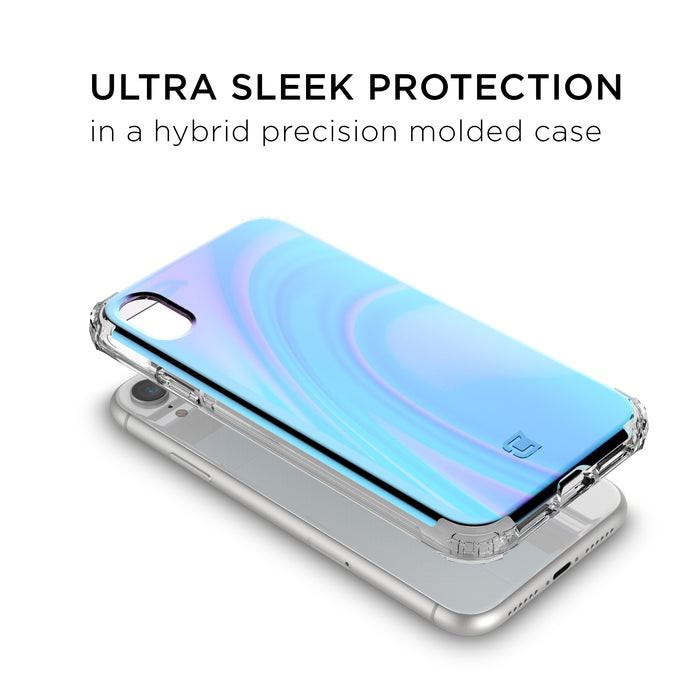 Flare Swirled Iridescent Clear Tough Case - iPhone XR