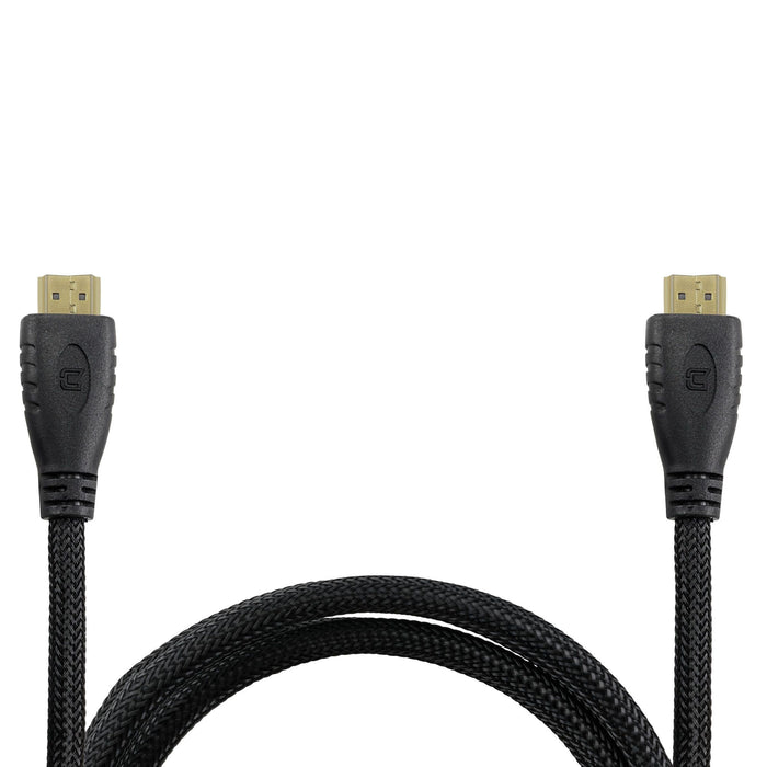 High-Speed Braided HDMI Cable w/ Ethernet - 1.8 Meter - Black