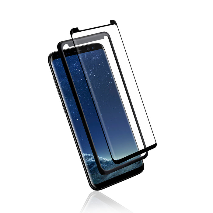 Samsung S8 Plus - Full Adhesive Curved Tempered Glass w/ Tray