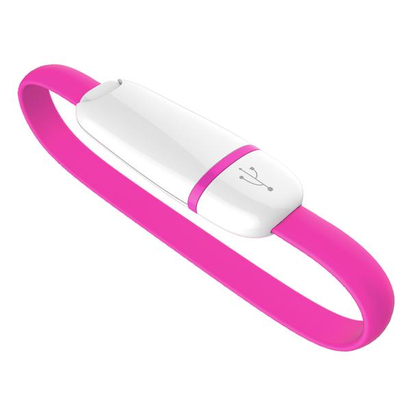Wearable Micro USB Cable - Pink